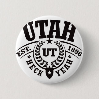 Chapa Redonda De 5 Cm Utah, puñetas sí, Est. 1896