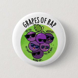 Chapa Redonda De 5 Cm Uvas De Rap Fruit Funny