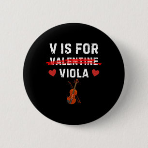 Chapa Redonda De 5 Cm V es para viola Música divertida de violista San V
