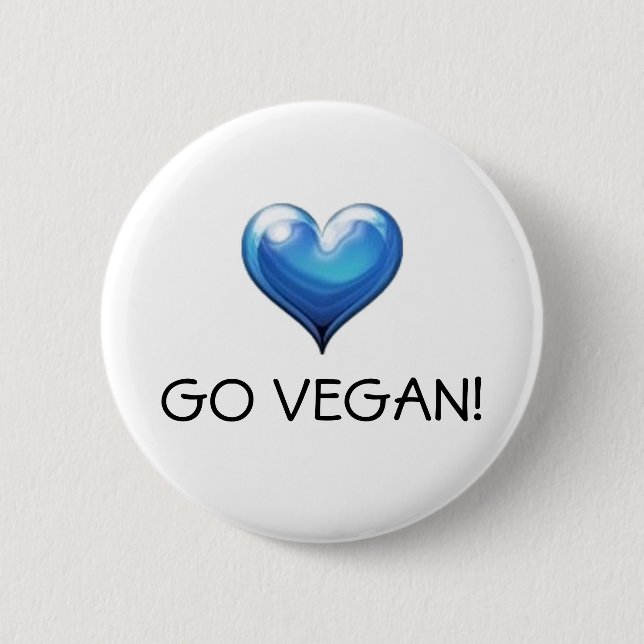 Chapa Redonda De 5 Cm ¡Va el vegano! (Anverso)