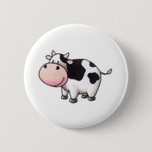 Chapa Redonda De 5 Cm Vaca (Anverso)