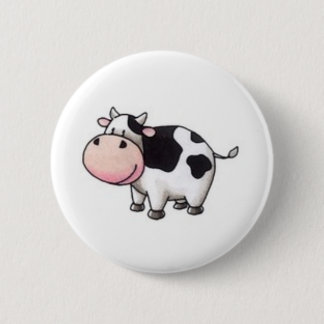 Chapa Redonda De 5 Cm Vaca