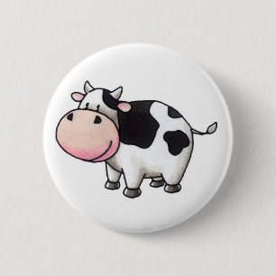 Chapa Redonda De 5 Cm Vaca