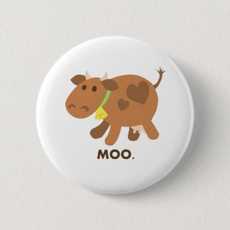 Chapa Redonda De 5 Cm Vaca del MOO