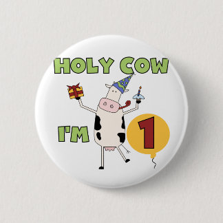 Chapa Redonda De 5 Cm Vaca santa soy las camisetas 1 y regalos