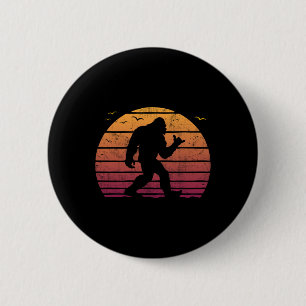 Chapa Redonda De 5 Cm Vacaciones de playa de Bigfoot Surfing Vintage Ret