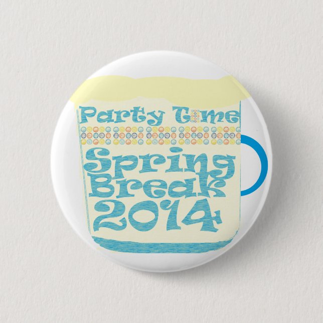 Chapa Redonda De 5 Cm Vacaciones de primavera 2014 (Anverso)