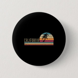 Chapa Redonda De 5 Cm Vacaciones de verano en Cali Ca palmeras Usa Retro