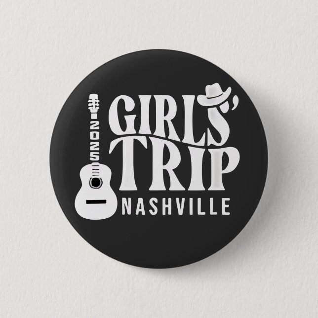 Chapa Redonda De 5 Cm Vacaciones de verano Girls Trip Nashville 2025  (Anverso)