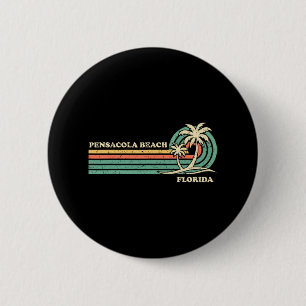 Chapa Redonda De 5 Cm Vacaciones de verano retro vintage Florida Pensaco