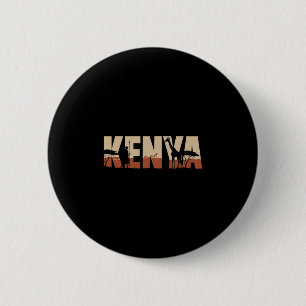 Chapa Redonda De 5 Cm Vacaciones de vida silvestre africanas a Kenia