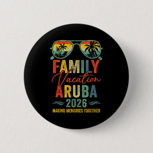 Chapa Redonda De 5 Cm Vacaciones en Aruba 2026 Grupo Familiar de Verano