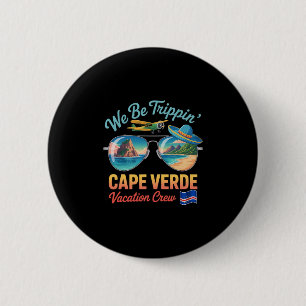 Chapa Redonda De 5 Cm Vacaciones en Cabo Verde Orgullo de la bandera de