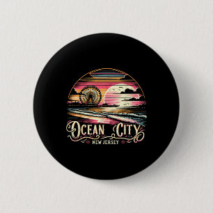 Chapa Redonda De 5 Cm Vacaciones familiares de verano en Ocean City New 