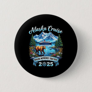 Chapa Redonda De 5 Cm Vacaciones familiares en Alaska 2025 Crucero por A