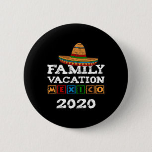 Chapa Redonda De 5 Cm Vacaciones Familiares en México - Sombrero
