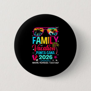 Chapa Redonda De 5 Cm Vacaciones Familiares Punta Cana 2026 República Do