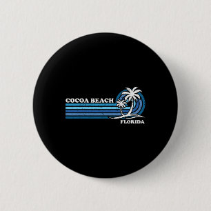 Chapa Redonda De 5 Cm Vacaciones familiares retro vintage Florida Cocoa