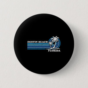 Chapa Redonda De 5 Cm Vacaciones familiares retro vintage Florida Destin