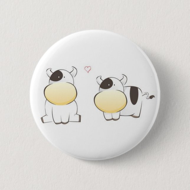 Chapa Redonda De 5 Cm vacas lindas (Anverso)
