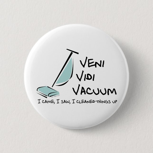 Chapa Redonda De 5 Cm Vacío de Veni Vidi (Anverso)