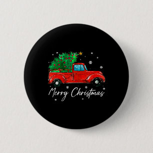 Chapa Redonda De 5 Cm Vagón Antiguo Navidad - Árbol En Coche Vacaciones