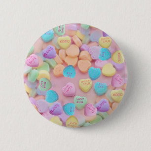 Chapa Redonda De 5 Cm valentines caramelos