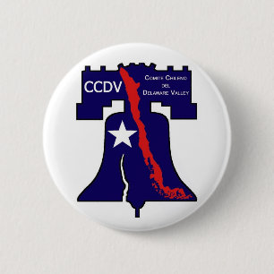 Chapa Redonda De 5 Cm Valle de Delaware del del de Comite Chileno - DDCV