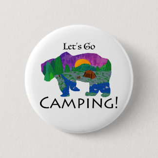 Chapa Redonda De 5 Cm Vámonos de Camping