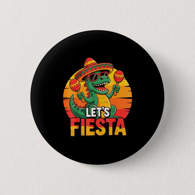 Chapa Redonda De 5 Cm Vamos a fiesta  (Anverso)