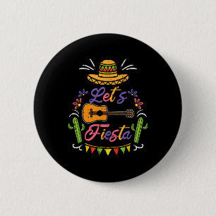Chapa Redonda De 5 Cm Vamos a Fiesta Cinco De Mayo Fiesta Mexicana Hombr