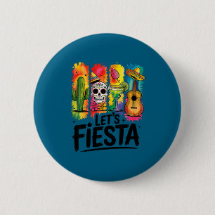 Chapa Redonda De 5 Cm Vamos a fiesta cinco de mayo margarita mexicana cr