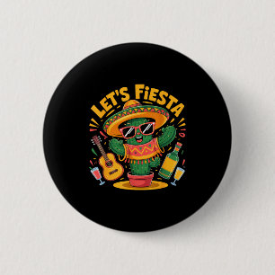 Chapa Redonda De 5 Cm Vamos a fiesta fiesta mexicana 5 de mayo divertido