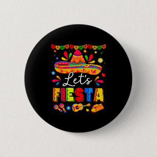 Chapa Redonda De 5 Cm Vamos a fiesta fiesta mexicana squad cinco de