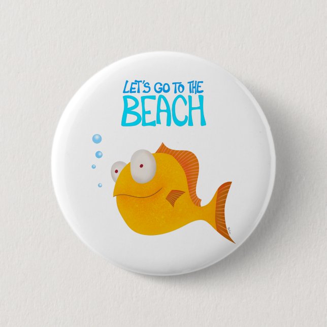 Chapa Redonda De 5 Cm ¡Vamos a la playa! (Anverso)
