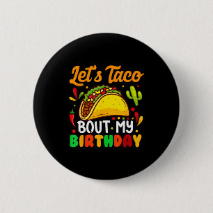 Chapa Redonda De 5 Cm Vamos a taco sobre divertida fiesta mexicana de cu