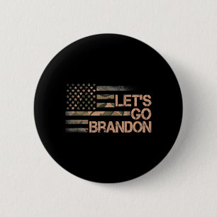 Chapa Redonda De 5 Cm Vamos Brandon vamos a Brandon Camouflage Americ