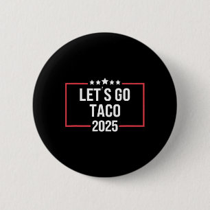 Chapa Redonda De 5 Cm Vamos Camiseta Política de Arancel de Comercio Div
