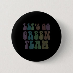 Chapa Redonda De 5 Cm Vamos Equipo Verde Juego de Guerra Retro Campo de 