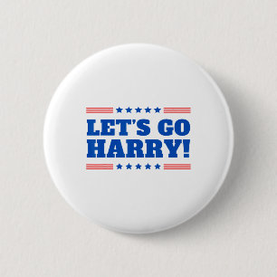 Chapa Redonda De 5 Cm Vamos Harry - Votas a Trump hoy es gracioso 2