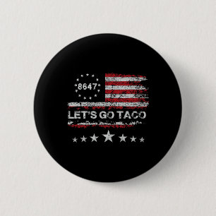 Chapa Redonda De 5 Cm Vamos Taco 8647 Bandera De EE. UU. 86 47 Hombres M