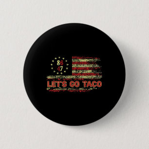 Chapa Redonda De 5 Cm Vamos Taco 8647 Bandera de EE. UU. 86 47 Hombres M