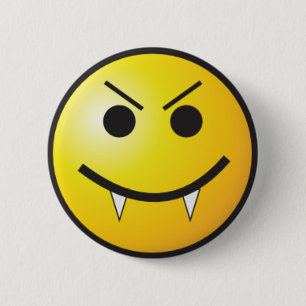 Chapa Redonda De 5 Cm Vampiro