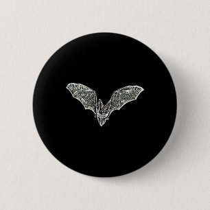 Chapa Redonda De 5 Cm Vampiro de la noche del murciélago halloween ala m