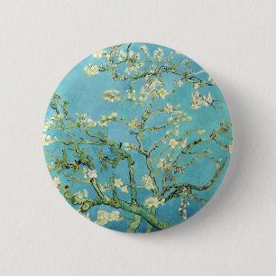 Chapa Redonda De 5 Cm Van Gogh Almond Blossoms