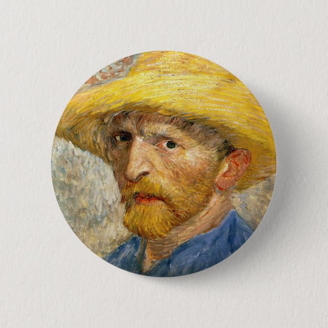 Chapa Redonda De 5 Cm Van Gogh - autorretrato (Anverso)