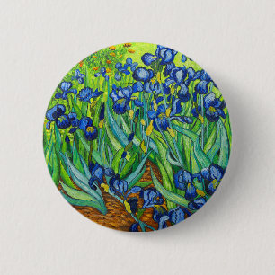 Chapa Redonda De 5 Cm Van Gogh Irises