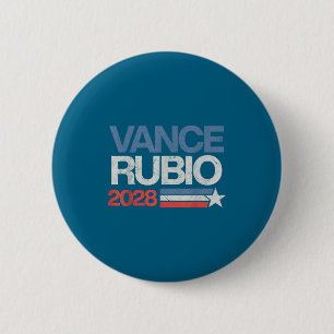 Chapa Redonda De 5 Cm Vance Rubio 2028 Presidente Jd Vance Marco Rubio U