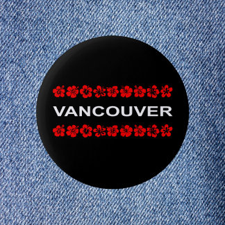 Chapa Redonda De 5 Cm Vancouver Bandas Aloha Color oscuro