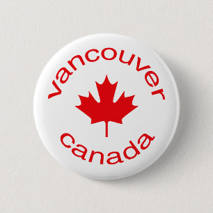 Chapa Redonda De 5 Cm Vancouver Canadá